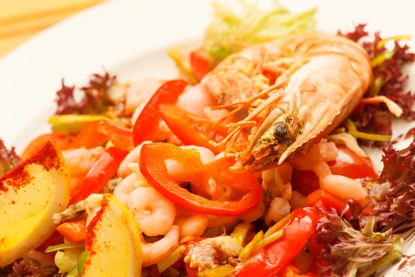 Shrimp salad — Stock Photo, Image