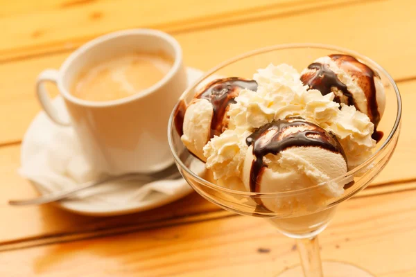 Fagylalt kávéval — Stock Fotó