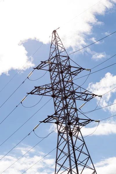 High voltage tower at sky Stock Picture