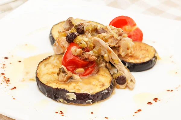 Aubergine with meat — Stock Photo, Image