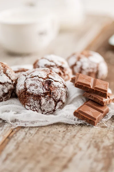 Biscuits au chocolat de Noël — Photo