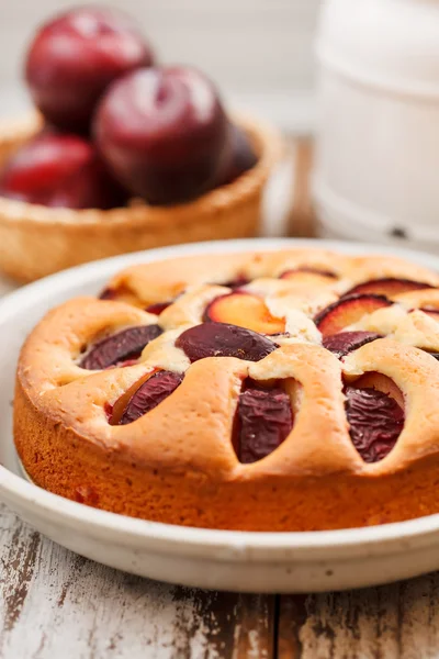 Bolo de ameixa — Fotografia de Stock