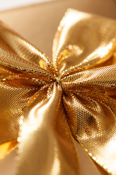 Present with gold bow