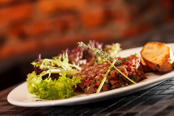 Tártaro de carne — Fotografia de Stock