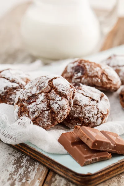 Weihnachtsschokoladenkekse — Stockfoto