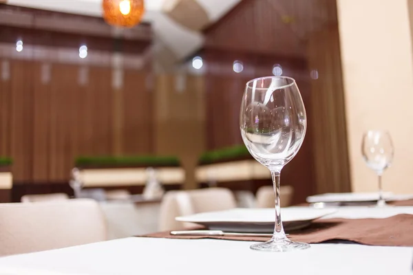 Tables set for meal — Stock Photo, Image