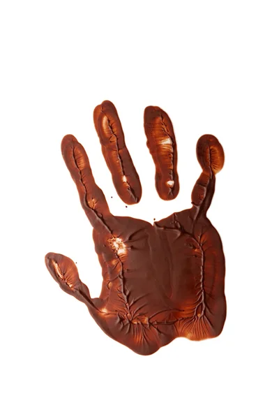 Choklad hand — Stockfoto