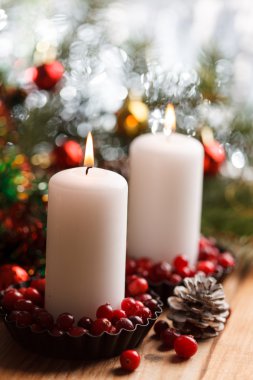 Mumlu Noel süslemeleri