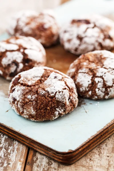 Natale biscotti al cioccolato — Foto Stock