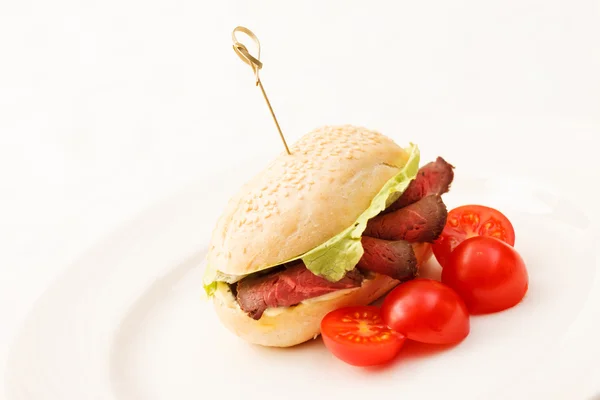 Hamburger au boeuf — Photo