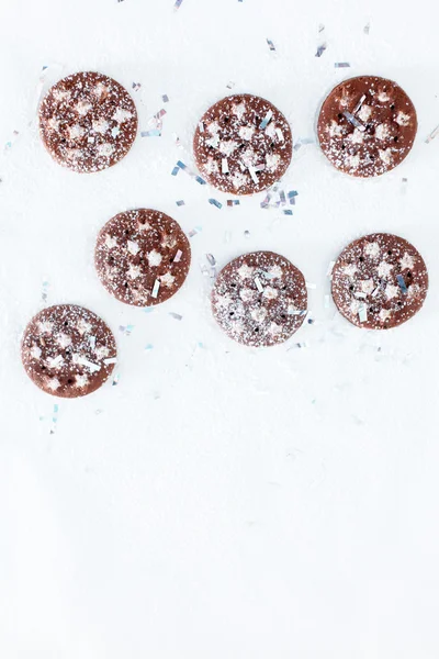 Chocolate christmas cookies — Stock Photo, Image