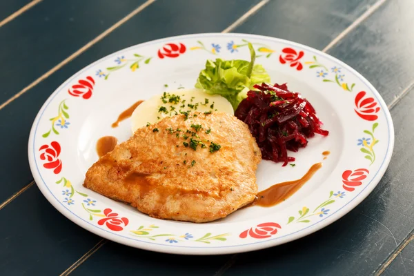 Chicken fillet with mashed potato — Stock Photo, Image