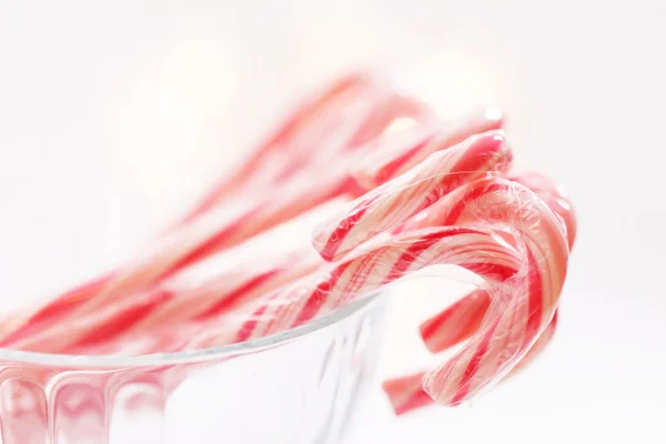 Zuckerstangen zu Weihnachten — Stockfoto