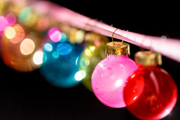 Palline di Natale colorate — Foto Stock