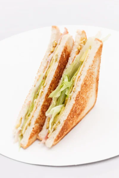 Smörgås med skinka — Stockfoto