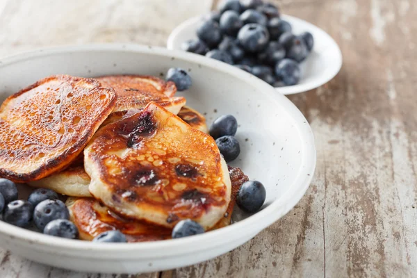 Blueberry pancakes — Stock Photo, Image