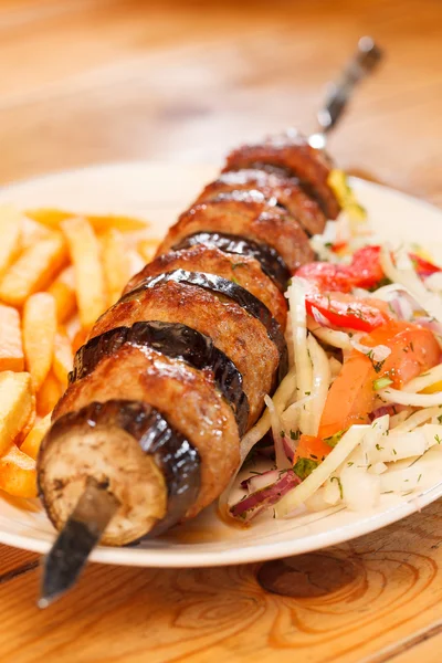 Kebab en pinchos — Foto de Stock