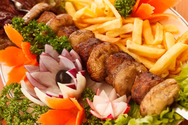 Kebab na špejle — Stock fotografie