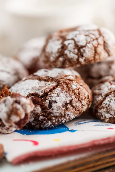 Natale biscotti al cioccolato — Foto Stock