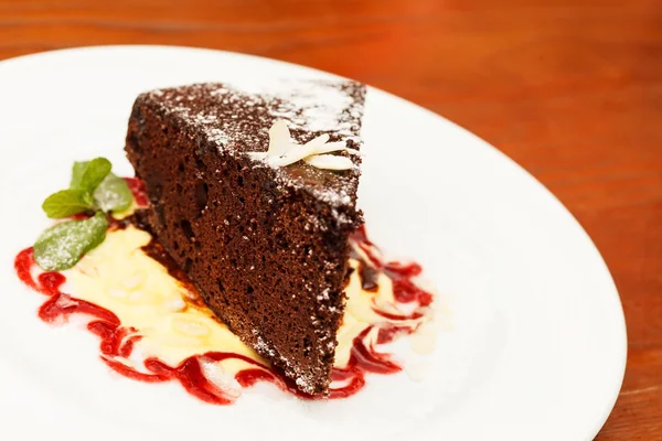 Torta di cioccolato di Natale — Foto Stock