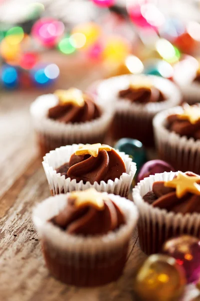 Christmas cupcakes — Stock Photo, Image