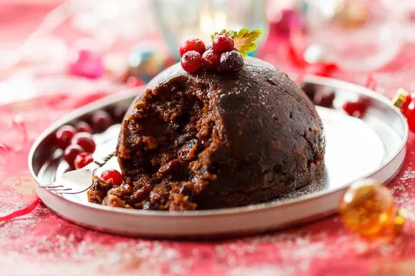 Budín de Navidad — Foto de Stock