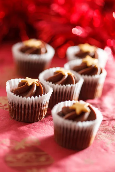 Christmas cupcakes — Stock Photo, Image