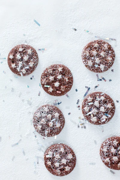 Biscotti di Natale al cioccolato — Foto Stock