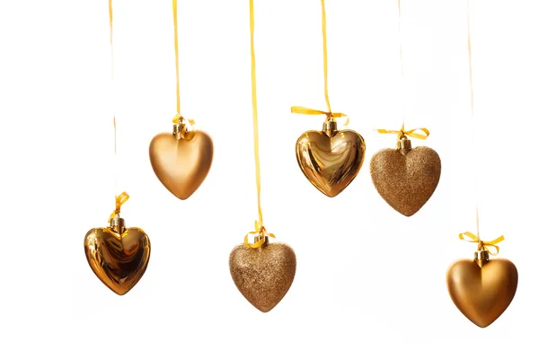 Corazones de oro — Foto de Stock