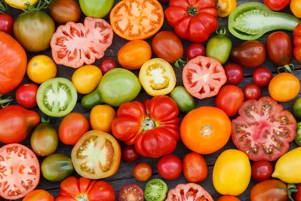 Tomates coloridos Imagem De Stock
