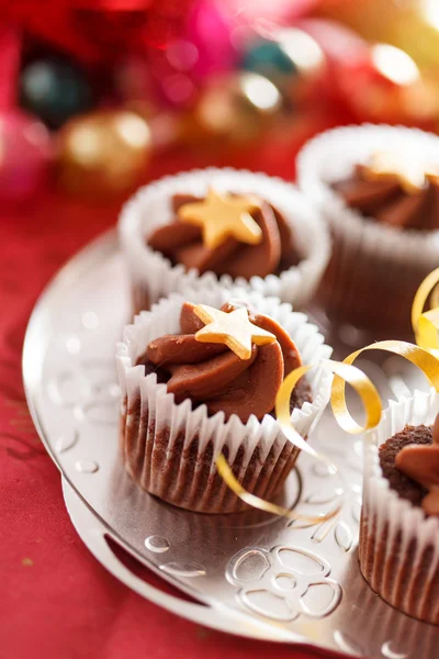 Christmas cupcakes — Stock Photo, Image