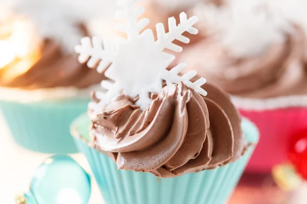 Christmas cupcakes — Stockfoto