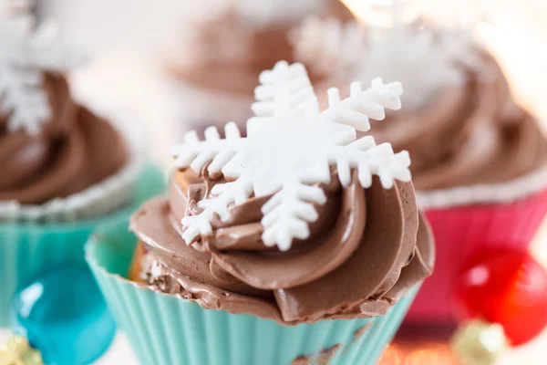 Christmas cupcakes — Stock Photo, Image