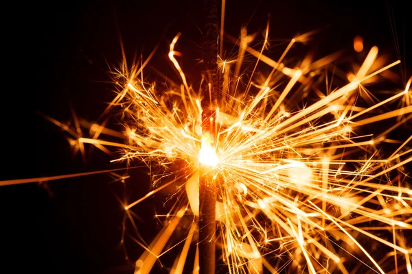 Sparkler em preto — Fotografia de Stock