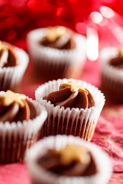 Christmas cupcakes — Stock Photo, Image
