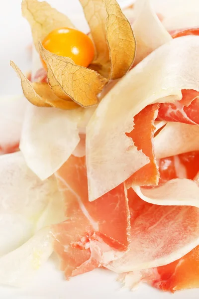 Spanish serrano ham — Stock Photo, Image