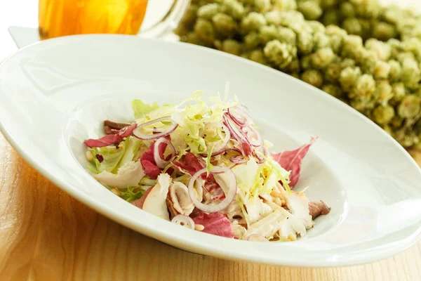 Salad with chicken — Stock Photo, Image