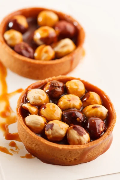 Tartes aux noix au caramel — Photo