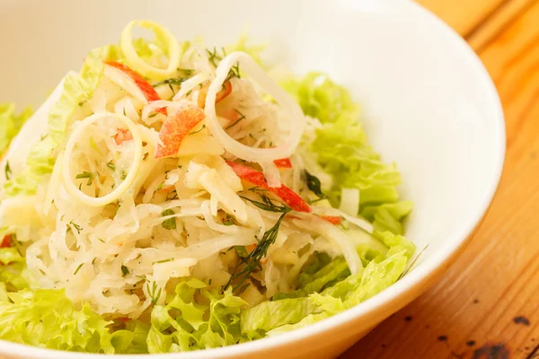 Salad with cabbage — Stock Photo, Image