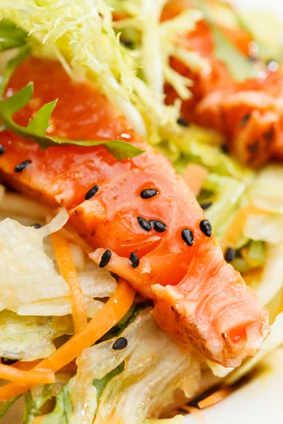 Zalm salade — Stockfoto