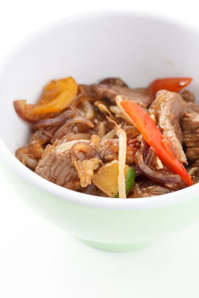 Noodle with beef — Stock Photo, Image