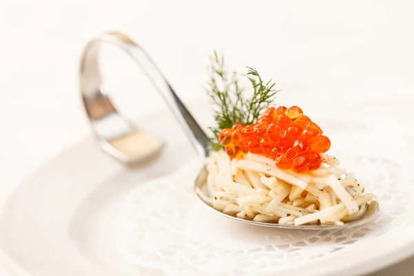 Aperitiv cu caviar — Fotografie, imagine de stoc