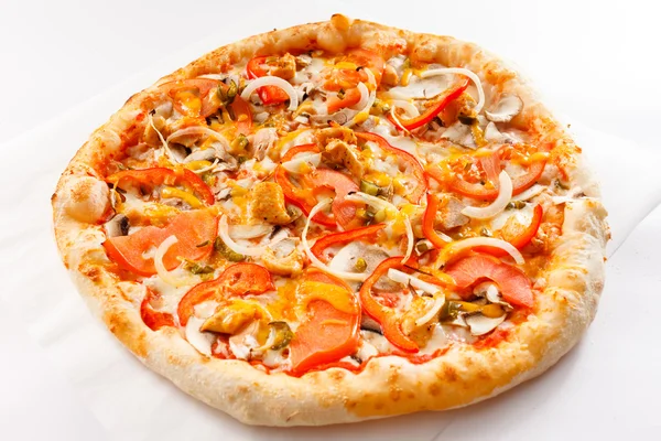 Smakelijke pizza — Stockfoto