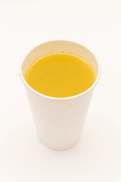Broth in cup — Stock Photo, Image