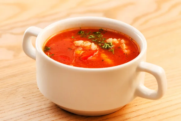 Sopa de tomate — Fotografia de Stock