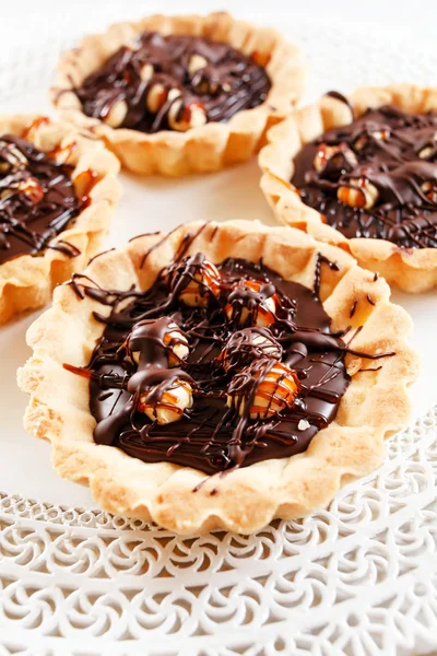 Chocolate tarts — Stock Photo, Image