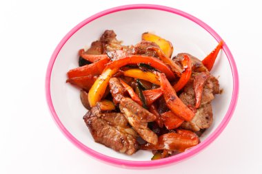 sebze ile sığır eti