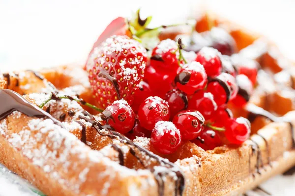 Belgian waffles — Stock Photo, Image