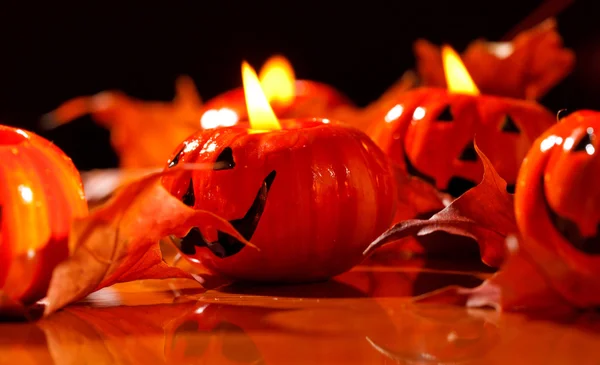 Halloween pompoenen — Stockfoto