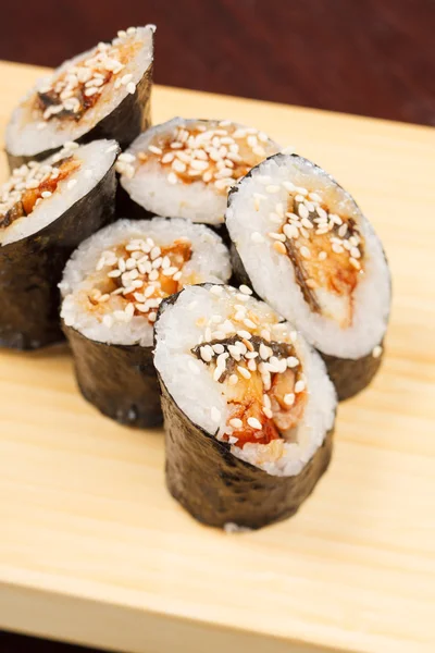 Sushi con anguilla — Foto Stock